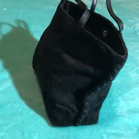 RARE VINTAGE FAUX LEATHER AND FUR BAG - Picture 4 of 8